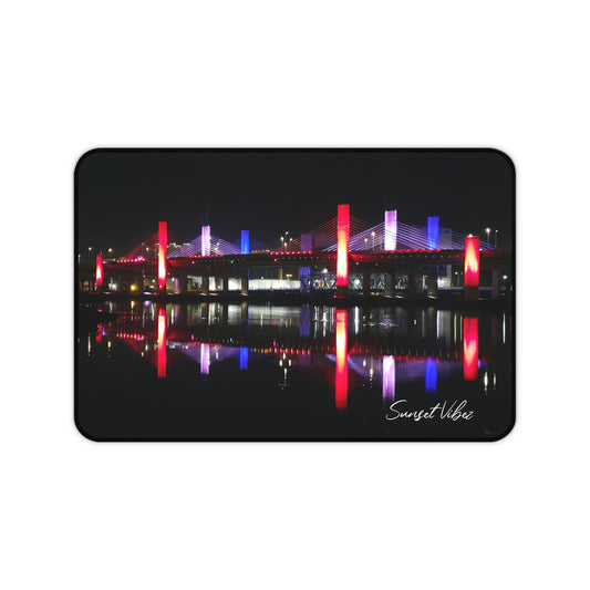 Illuminate Your Workspace: Cityscape Desk Mat, Office Decor, Gamer Accessory, Home Office Gift, Mouse Pad, Desk Accessories